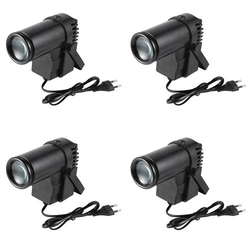 U'King 4PCS Mini LED Pinspot Lights RGBW DMX512 Stage DJ Party Disco UK