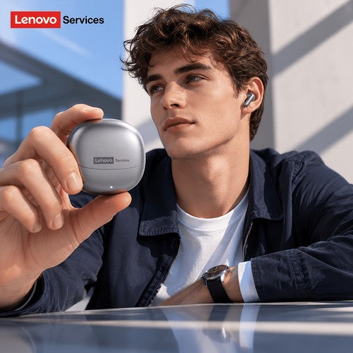 Lenovo Wireless Earbuds Bluetooth 6.0 TWS ENC Touch Control HiFi In-Ear Grey UK