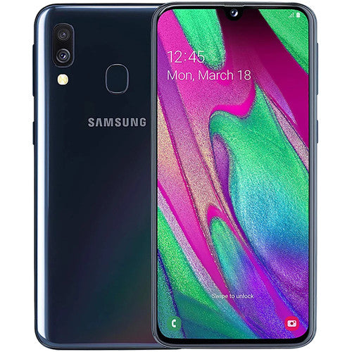 SAMSUNG Galaxy A40 Android Phone 25MP 3100mAh 4G UK 1080x2340 Yes Not Detachable