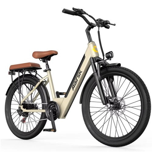 Aairsk S600 Electric Bike 250W 36V 13Ah 26" Step-Through City E-Bike 7-Speed