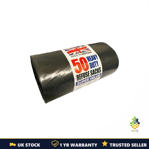 75L Kitchen Bin Liners Heavy Duty Bin Bags Strong Dustbin Bags 72x85cm UK