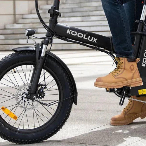 KOOLUX X11S Folding Electric Bike 20" Fat Tire Dual Battery 48V Long Range 250W