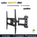 unho UH2377-RBS Tilting Swivel TV Wall Bracket Mount 32-55 Inch UK 30kg - black