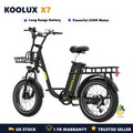KOOLUX X7 Electric Bike 36V 250W 20" Commuter City Cruiser Long Range e Bike UK