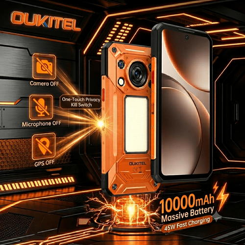 Oukitel WP500 Rugged Smartphone 6.8in 12GB 1TB 10000mAh 45W 108MP Thermal NFC