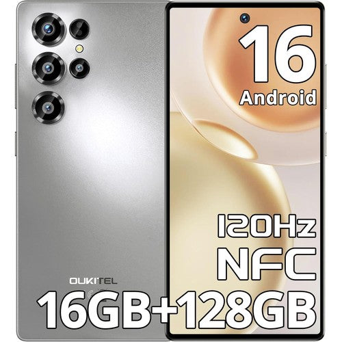 Oukitel C66 Smartphone 6.73in HD 120Hz 16GB 128GB 5000mAh NFC Fingerprint