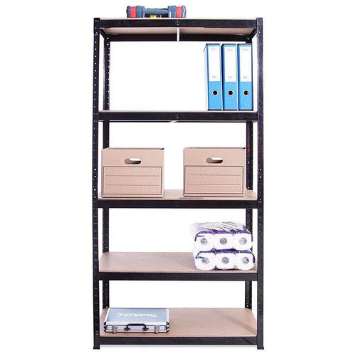 DayPlus 180cm Heavy Duty Garage Shelving 5 Tier Metal 90cm Wide 40cm Deep UK