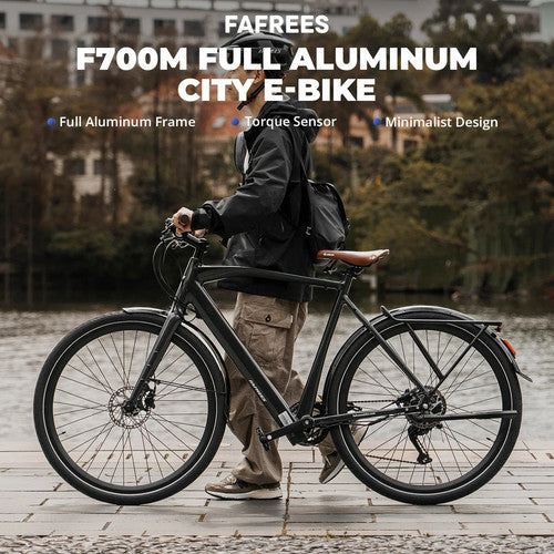 FAFREES F700 Electric Bike 250W 36V 10Ah 700C City Commuter E-Bike Men Women
