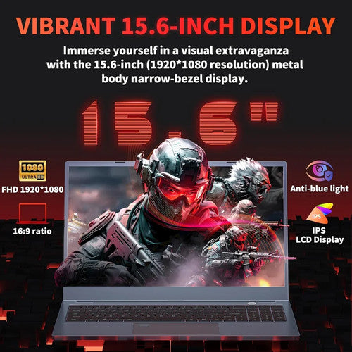 NNS Gaming Laptop 15.6 Intel Core i7/i9 8-32GB RAM 256GB-1TB SSD Backlit UK