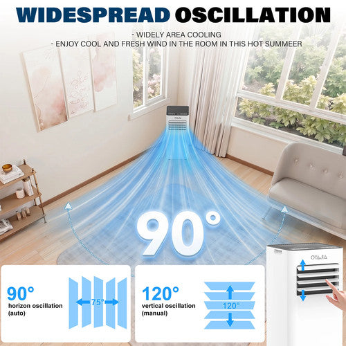 Oyaja Portable Air Conditioner 7000BTU Demudifier  6in1 AC Unit Sleep Mode Timer