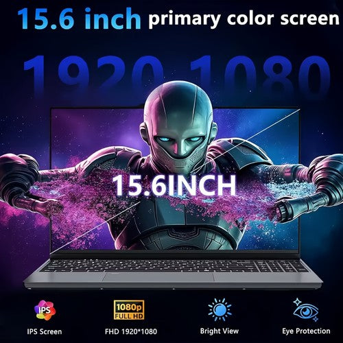 Intel Core i3-6100U Laptop 15.6" FHD IPS 16GB Fingerprint Backlit Linux UK
