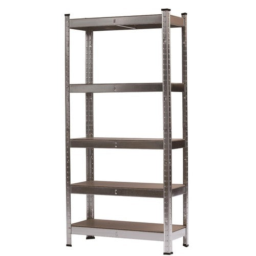 5-Tier Metal Shelving Unit Heavy Duty Garage Storage Racking 148x75x30cm UK