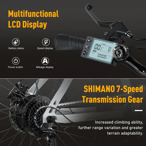 KOOLUX X15 Electric Bike 26 48V 15.6Ah 250W Long Range City Cruiser All Terrain