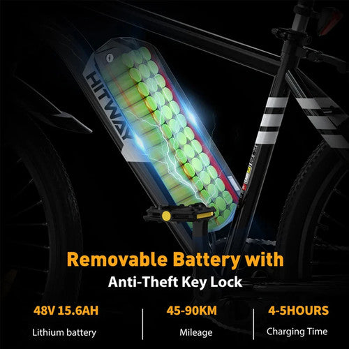KOOLUX X15 Electric Bike 26 48V 15.6Ah 250W Long Range City Cruiser All Terrain