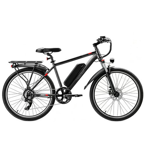 HEADEER BK1350 Electric Bike 250W 48V 15Ah 26" City Commuter E-Bike Rear Rack