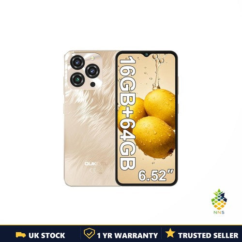 OUKITEL C3 Smartphone 16GB+64GB 6.52" AMOLED 5000mAh 13MP Android 14 4G Dual