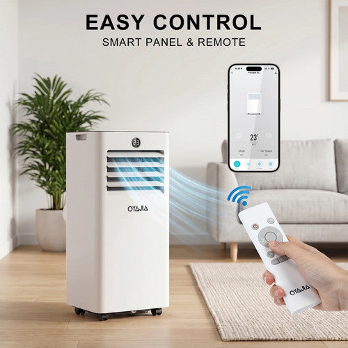 Oyaja Portable Air Conditioner 9000BTU 6in1 AC Cooling Ventilate Dumidifier 60m2