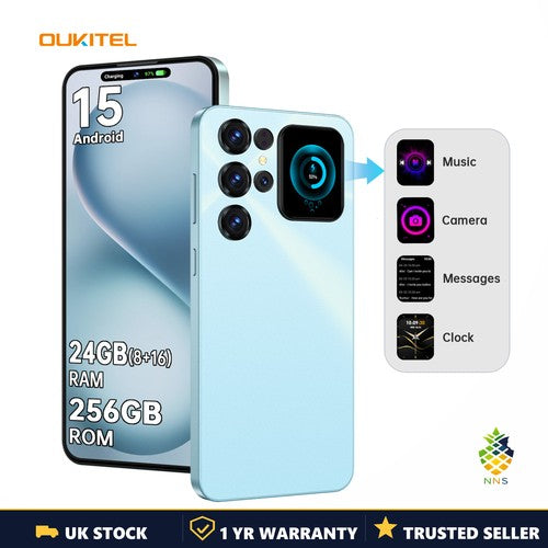 Oukitel C68 Smartphone 7.2in Dual Screen 24GB 256GB 6000mAh NFC Fingerprint