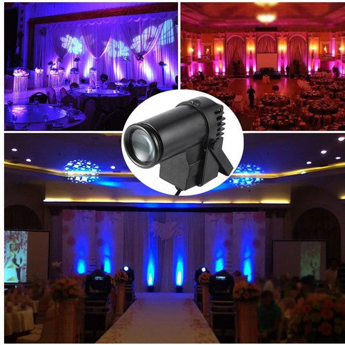 U'King 4PCS Mini LED Pinspot Lights RGBW DMX512 Stage DJ Party Disco UK