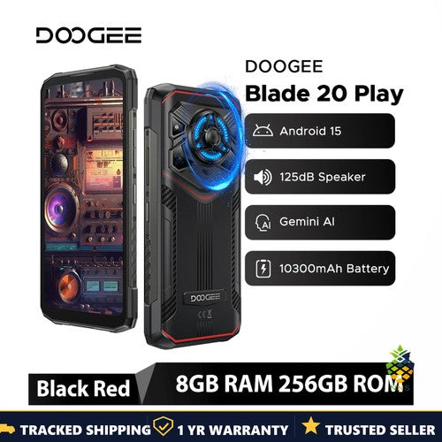 DOOGEE Blade20 Play 5G Android 15 6.6'' Display 10300mAh Rugged Smartphone