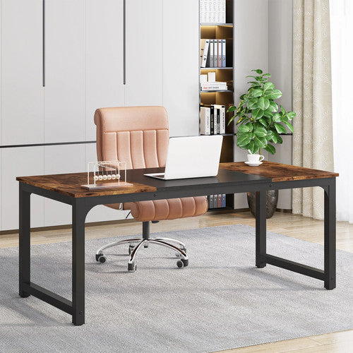 Tribesigns HOGA-U0149 Large Office Desk Computer Study Table Sturdy Wood UK