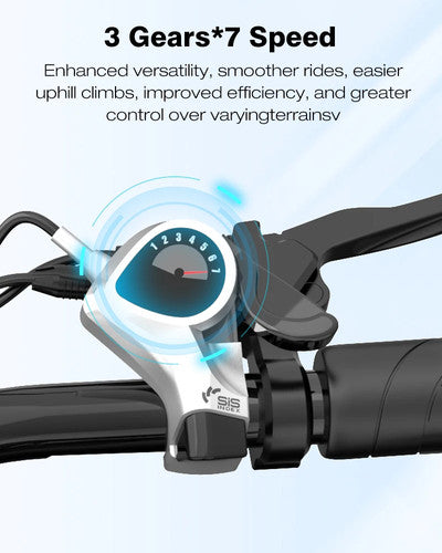 KOOLUX KL6S Electric Bike 250W 48V 15.6Ah Folding Fat Tire 20" City Cruiser UK