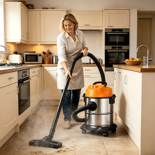 Wet & Dry Vacuum Cleaner 25L 2050W Heavy Duty Commercial Workshop Garage Vac UK