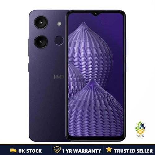 HMD Aura 4G Smartphone 64GB Dual SIM Unlocked Android Indigo Black UK