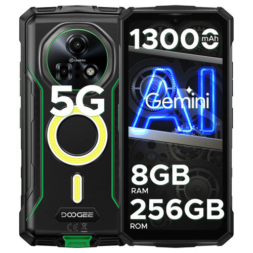 DOOGEE Fire 7 Pro Rugged Smartphone 64MP 16MP 13000mAh 5G Android 256GB UK