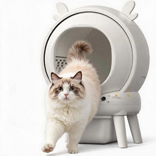 60L Cat Litter Box Anti-Pinch Sensor Odour Isolation Large Enclosed Cat Toilet