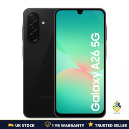 Samsung Galaxy A26 5G 128GB Black 6.7in 120Hz Unlocked Smartphone Dual SIM UK
