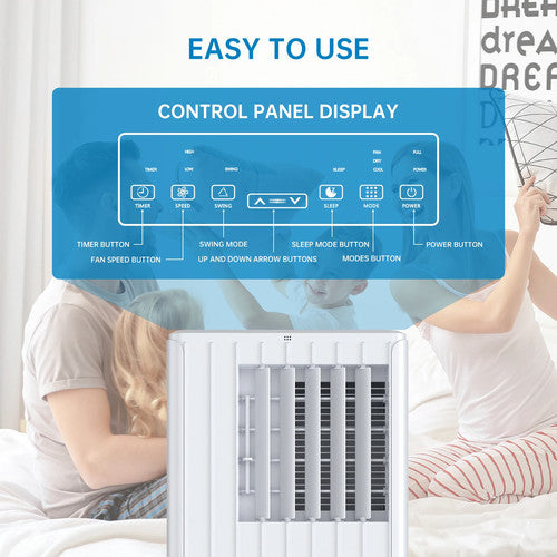 acekool Portable 3-in-1 Air Conditioner 9000 BTU Cooling Fan Dehumidifier AC UK