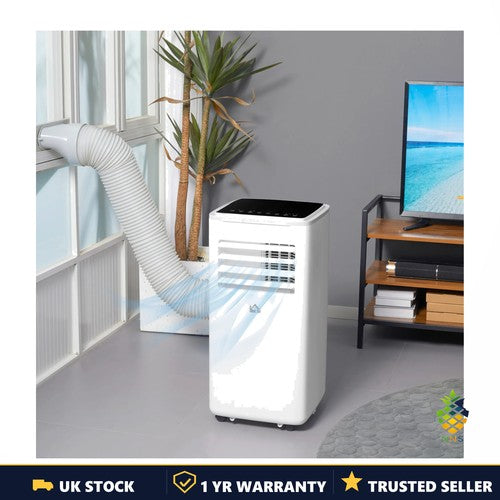 HOMCOM 9000BTU Portable Air Conditioner Fan Dehumidifier WiFi Smart App 20m² AC