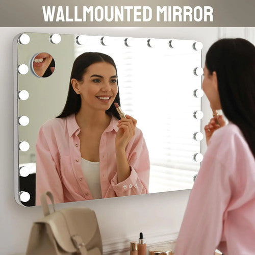 AuAg Hollywood Makeup Mirror Vanity Light Metal Modern Style UK Self-Contained