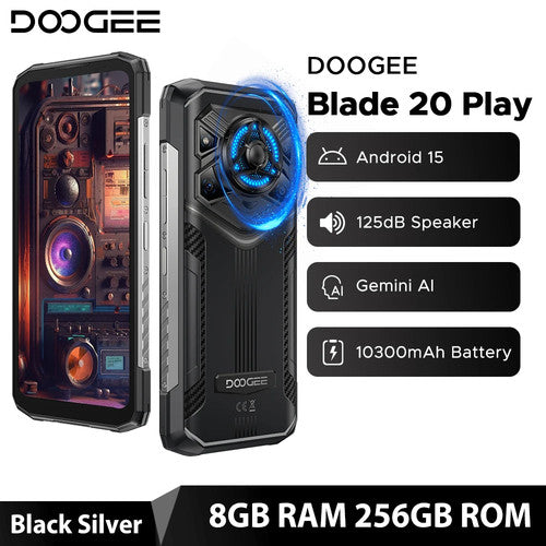 DOOGEE Blade20 Play 5G Android 15 6.6'' Display 10300mAh Rugged Smartphone