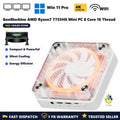 GenMachine AMD Ryzen7 7735HS Mini PC 8 Core 16 Thread 3.2GHz DDR5 4800Mhz WiFi6