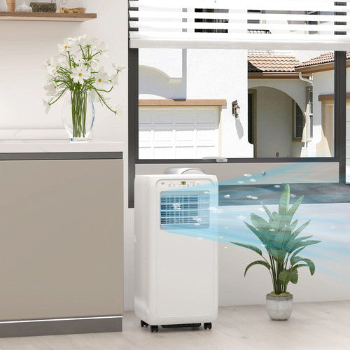 HOMCOM Power Cool 7000BTU Portable Air Conditioner Dehumidifier Timer AC UK