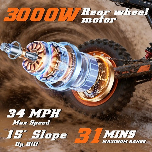 FREEBOY Y66 Electric Dirt Bike 3000W 48V 30Ah Off Road All Terrain E Motorbike