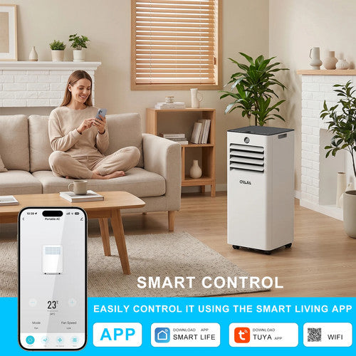 Oyaja Portable Air Conditioner 9000BTU 6in1 AC Cooling Ventilate Dumidifier 60m2