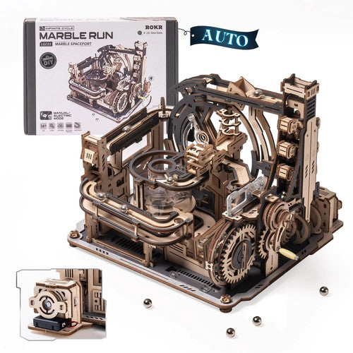 Robotime Rokr Electric Marble Run Wood Fantasy Toy Model LGC01 LGA01 Kids Gift