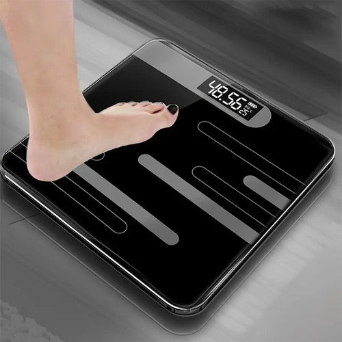 Digital Bathroom Scale Body Weight LED Display 180kg Tempered Glass Slim UK