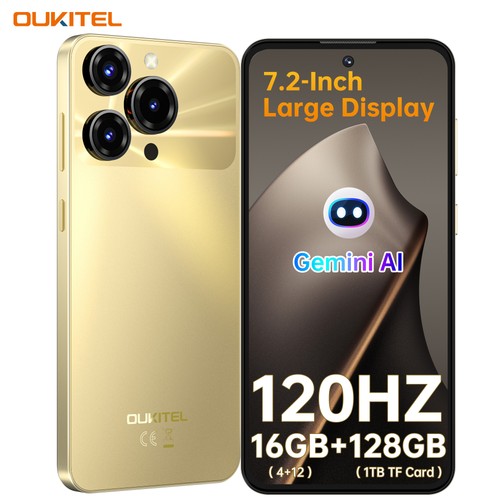 OUKITEL C69 SE Smartphone 7.2" 120Hz 64MP 16GB+128GB 6000mAh Android 15 4G