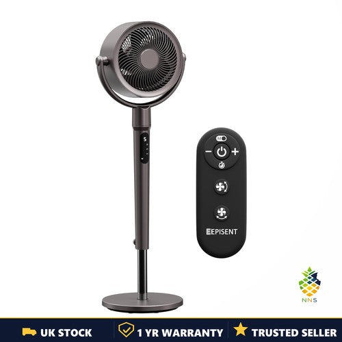 Pedestal Fan Remote Control 8-Speed Standing Floor Wide Oscillation Timer UK