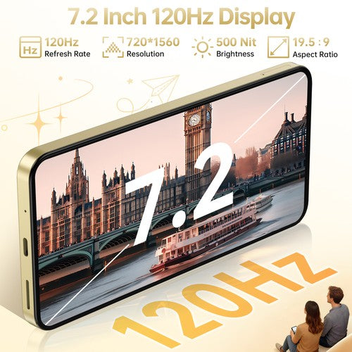 OUKITEL C69 SE Smartphone 7.2" 120Hz 64MP 16GB+128GB 6000mAh Android 15 4G