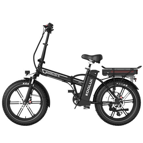 KOOLUX X11S Folding Electric Bike 20" Fat Tire Dual Battery 48V Long Range 250W