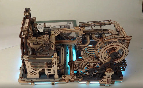 Robotime Rokr Electric Marble Run Wood Fantasy Toy Model LGC01 LGA01 Kids Gift