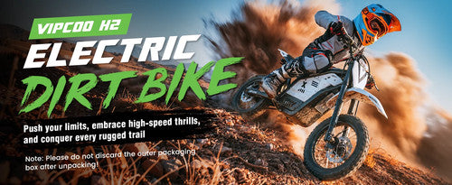 VIPCOO 3500W Electric Dirt Bike 48V 23AH 12/14-inch Off Road Track Race Fast MTB