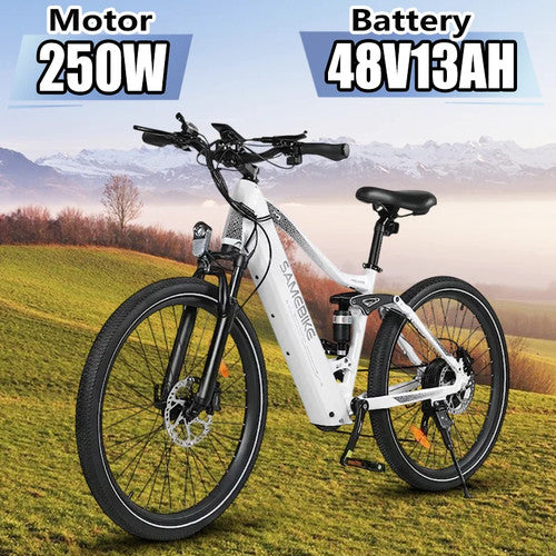 SAMEBIKE XD26 II 250W 48V 14Ah Electric Bike 26"Long Range Mountain E Bike UK