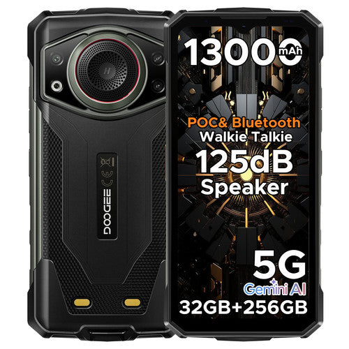DOOGEE Fire 7 Ultra 5G Rugged 13000mAh Smart Phone 32GB 256GB Android 15 UK