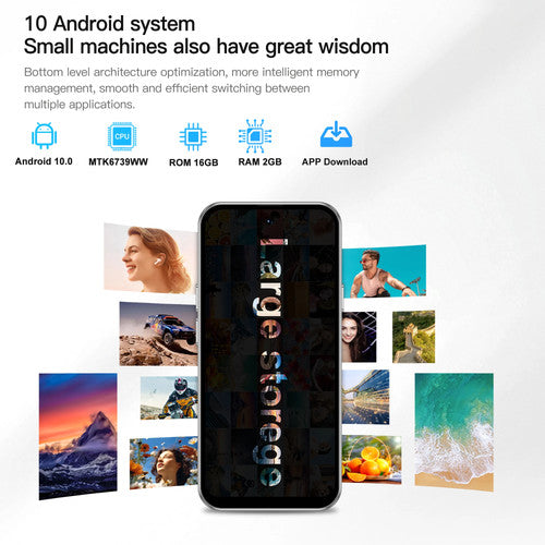 SERVO Android 10 4G LTE 4.5inch Dual SIM 2GB RAM 16GB ROM Fast Smartphone